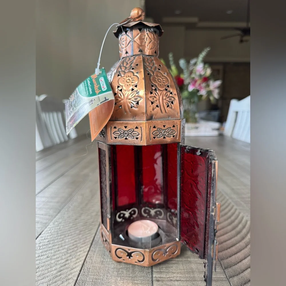 Decorative Garden Tea-light Candle Lantern (NWT)